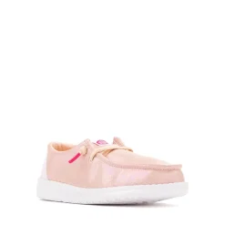 HEYDUDE Wendy Iridescent Sparkle Slip-On Casual Shoe - Baby / Toddler - Pink