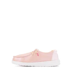 HEYDUDE Wendy Iridescent Sparkle Slip-On Casual Shoe - Baby / Toddler - Pink