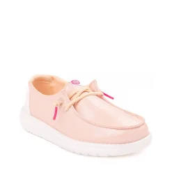 HEYDUDE Wendy Iridescent Sparkle Slip-On Casual Shoe - Little Kid / Big Kid - Pink