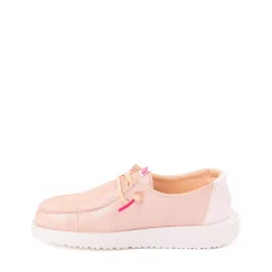 HEYDUDE Wendy Iridescent Sparkle Slip-On Casual Shoe - Little Kid / Big Kid - Pink