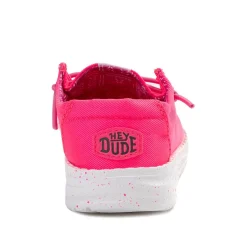 HEYDUDE Wendy Slip-On Casual Shoe - Toddler - Neon Pink