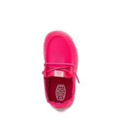 HEYDUDE Wendy Slip-On Casual Shoe - Toddler - Neon Pink