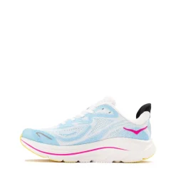 HOKA Clifton 10 Athletic Shoe - Big Kid - Frost / Soaring Blue