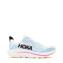 HOKA Clifton 10 Athletic Shoe - Big Kid - Frost / Soaring Blue