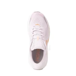 HOKA Clifton 10 Athletic Shoe - Big Kid - Lilac Cream / Tangerine Glow