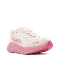 HOKA Clifton 10 Athletic Shoe - Big Kid - Rose Cream / Dried Rose