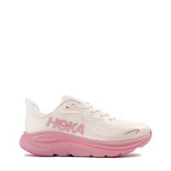 HOKA Clifton 10 Athletic Shoe - Big Kid - Rose Cream / Dried Rose