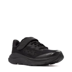 HOKA Clifton 10 Athletic Shoe - Little Kid - Black / Black