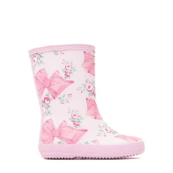 Hunter x LoveShackFancy First Classic Rain Boot - Toddler / Little Kid - Rose Beaux / Mint Pink
