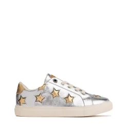 Kurt Geiger Mini Lane Star Sneaker - Little Kid / Big Kid - Silver / Gold