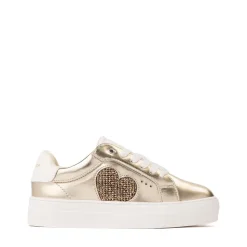 Kurt Geiger Mini Luckson Heart Sneaker - Little Kid / Big Kid - Gold