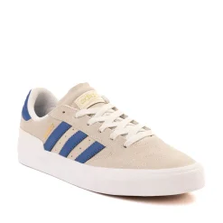 Mens adidas Busenitz Vulc II Skate Shoe - Crystal White / Team Royal Blue / Gold Metallic