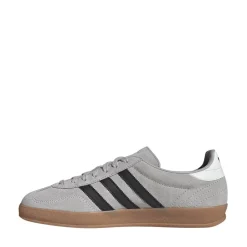Mens adidas Gazelle Indoor Athletic Shoe - Grey Two / Core Black / Gum