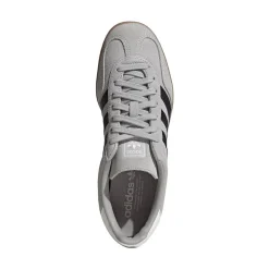 Mens adidas Gazelle Indoor Athletic Shoe - Grey Two / Core Black / Gum