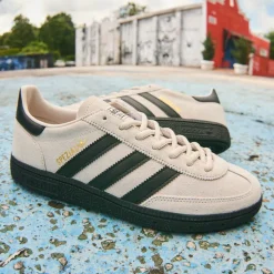 Mens adidas Handball Spezial Athletic Shoe - Alumina / Core Black / Gold Metallic