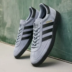 Mens adidas Handball Spezial Athletic Shoe - Tactile Blue / Core Black / Gold Metallic