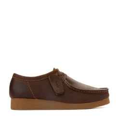 Mens Clarks Wallabee EVO Casual Shoe - Beeswax