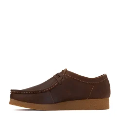 Mens Clarks Wallabee EVO Casual Shoe - Beeswax