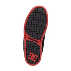 Mens DC Court Graffik Skate Shoe - Black / Gray / Red