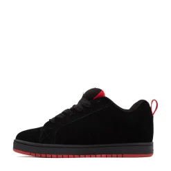 Mens DC Court Graffik Skate Shoe - Black / Gray / Red