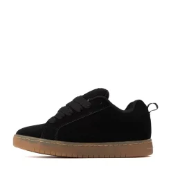 Mens DC Court Graffik Skate Shoe - Black / Gum