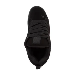 Mens DC Court Graffik Skate Shoe - Black Monochrome