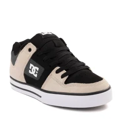 Mens DC Pure Skate Shoe - Black / Gray / Brown