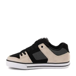 Mens DC Pure Skate Shoe - Black / Gray / Brown