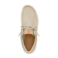 Mens HEYDUDE Paul Slip-On Casual Shoe - Taupe Grey