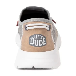 Mens HEYDUDE Sirocco Slip-On Casual Shoe - Grey