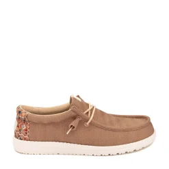 Mens HEYDUDE Wally Boho Slip-On Casual Shoe - Brown
