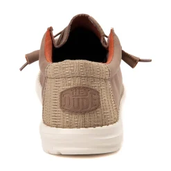 Mens HEYDUDE Wally Craft Leather Casual Shoe - Tan