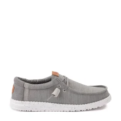 Mens HEYDUDE Wally Elevated Basics Slip-On Casual Shoe - Grey