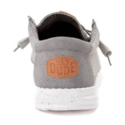 Mens HEYDUDE Wally Elevated Basics Slip-On Casual Shoe - Grey