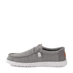 Mens HEYDUDE Wally Elevated Basics Slip-On Casual Shoe - Grey
