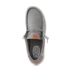 Mens HEYDUDE Wally Elevated Basics Slip-On Casual Shoe - Grey