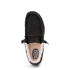 Mens HEYDUDE Wally Fleece Casual Shoe - Warm Grey