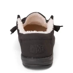 Mens HEYDUDE Wally Fleece Casual Shoe - Warm Grey