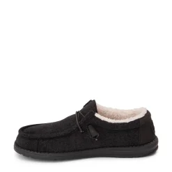 Mens HEYDUDE Wally Fleece Casual Shoe - Warm Grey