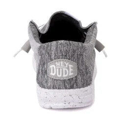 Mens HEYDUDE Wally Sport Casual Shoe - Grey