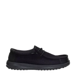 Mens HEYDUDE Wally Work CE Casual Shoe - Black