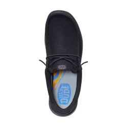Mens HEYDUDE Wally Work CE Casual Shoe - Black