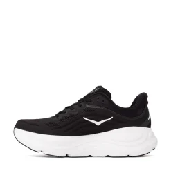 Mens HOKA Bondi 9 Running Shoe - Black / White