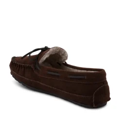 Mens Minnetonka Casey Slipper - Chocolate
