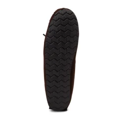 Mens Minnetonka Casey Slipper - Chocolate