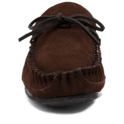 Mens Minnetonka Casey Slipper - Chocolate
