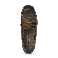 Mens Minnetonka Pile Lined Hardsole Slipper - Camo