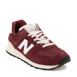 Mens New Balance 574 Athletic Shoe - Crimson / White / Angora