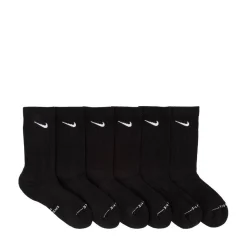 Mens Nike Everyday Elevated Crew Socks 6 Pack - Black