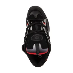 Mens Osiris D3 2001 Skate Shoe - Black / Light Grey / Red
